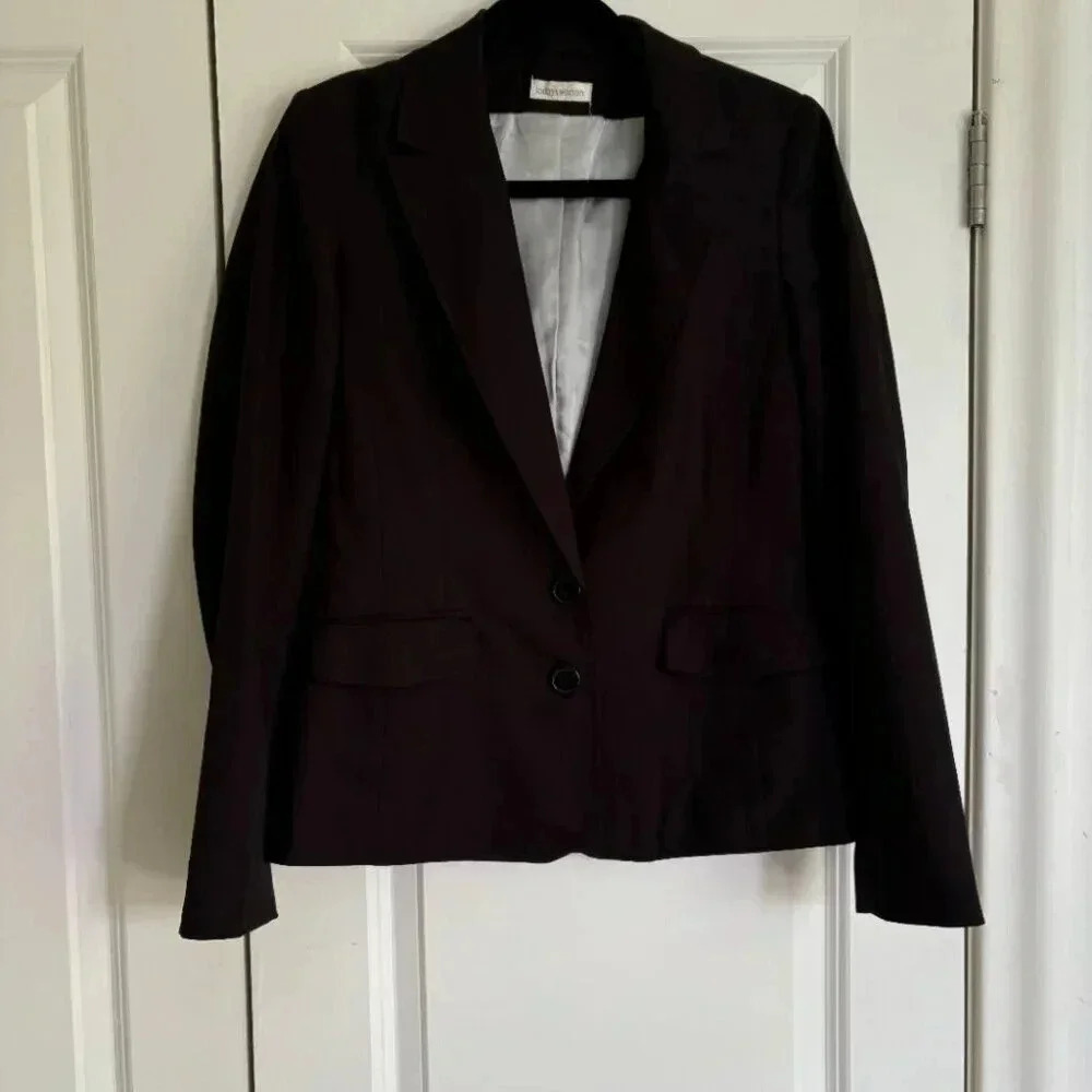Vintage Cinched Waist Black Blazer